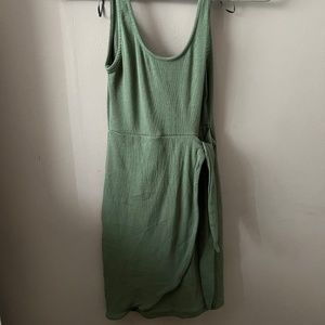 Zara Green Wrap Dress Size US M